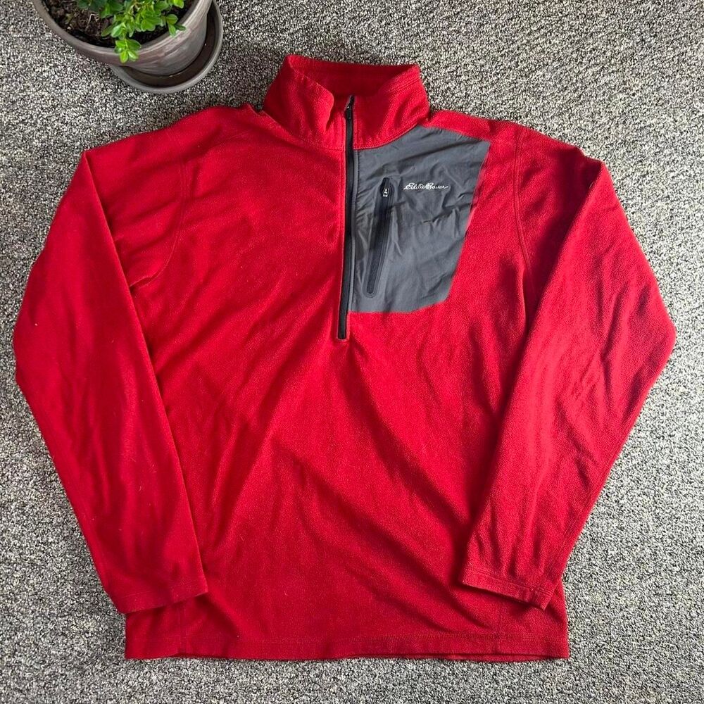 Eddie-bauer Men's Red Sweatshirt